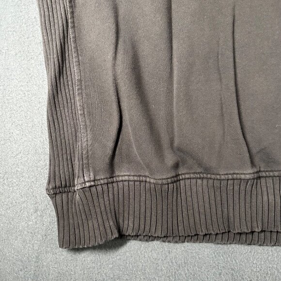 Aerie Womens XL Grey Ribbed Crew Neck Long Sleeve Pullover Sweatshirt - Picture 2 of 11
